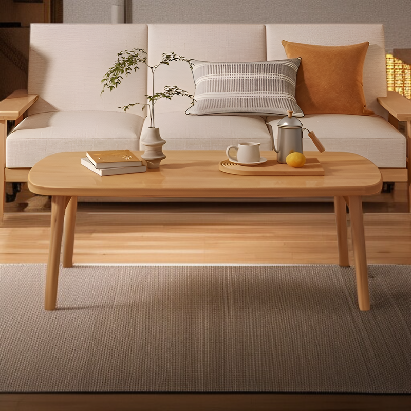 Großer Klapptisch mit Massivholzbeinen, für Wohnzimmer und Büro geeignet