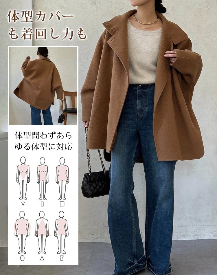 ダブルフェイスドルマンリバーコート