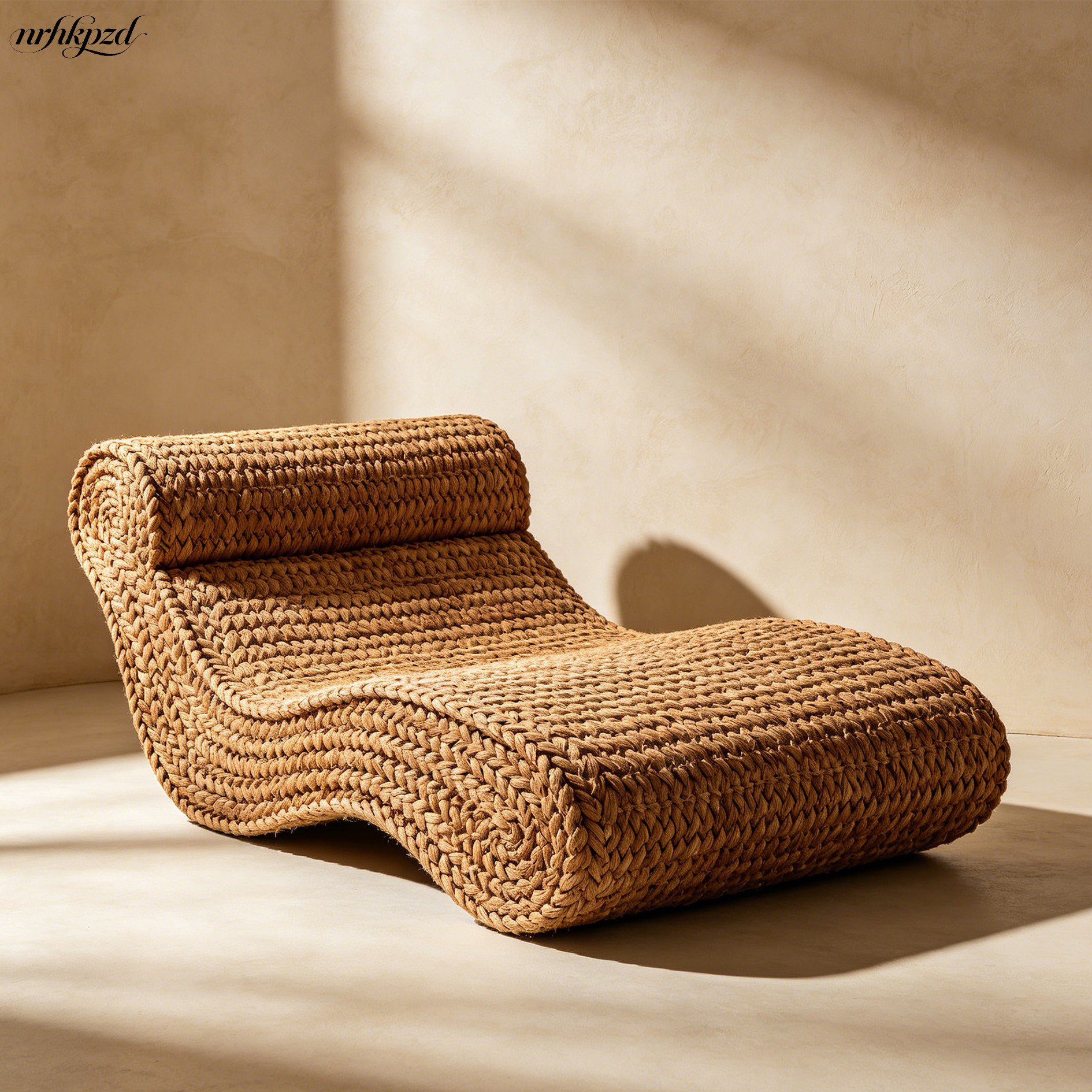 Atmungsaktives Sofa aus Palmfasern