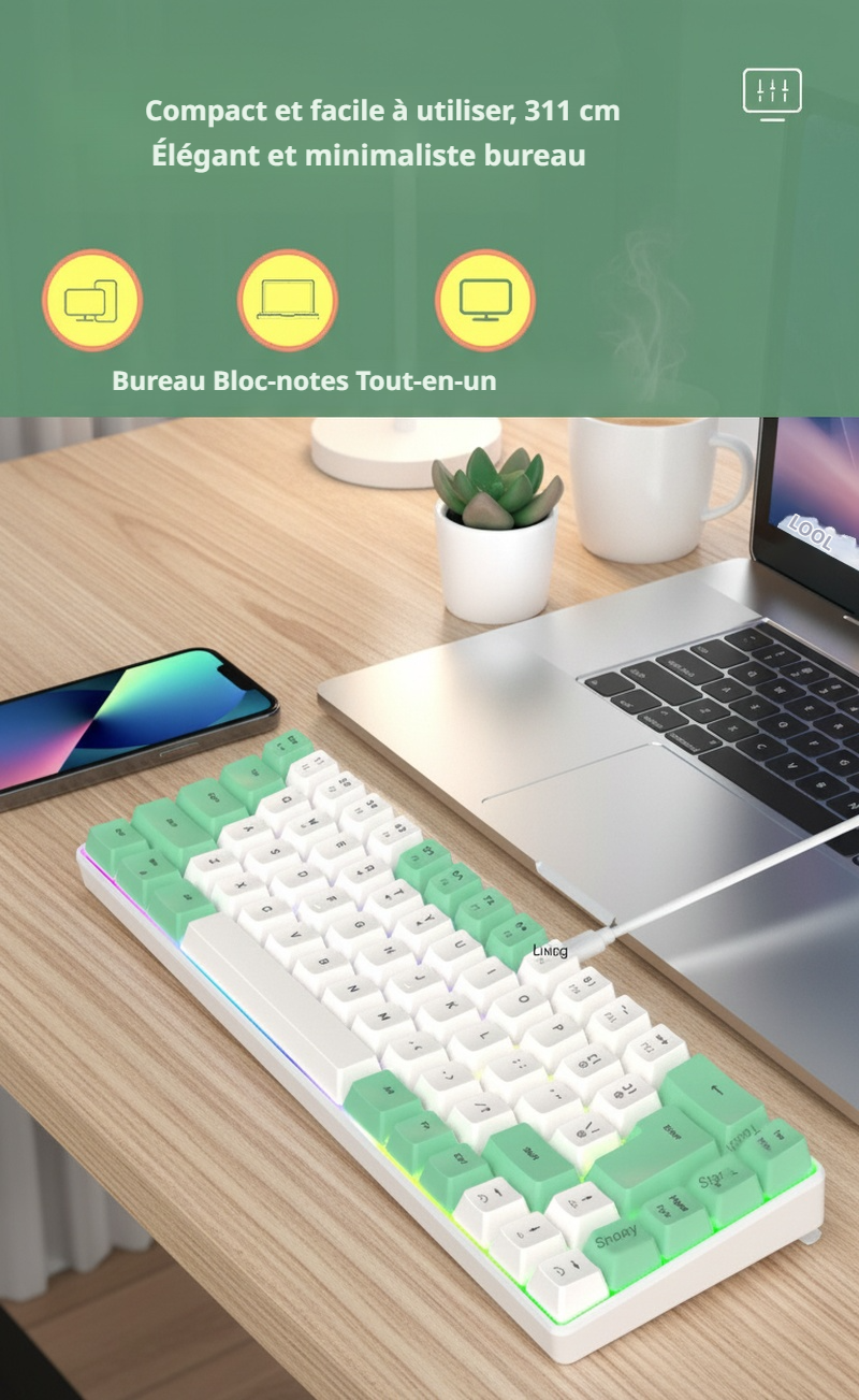 Clavier mécanique filaire pour bureau