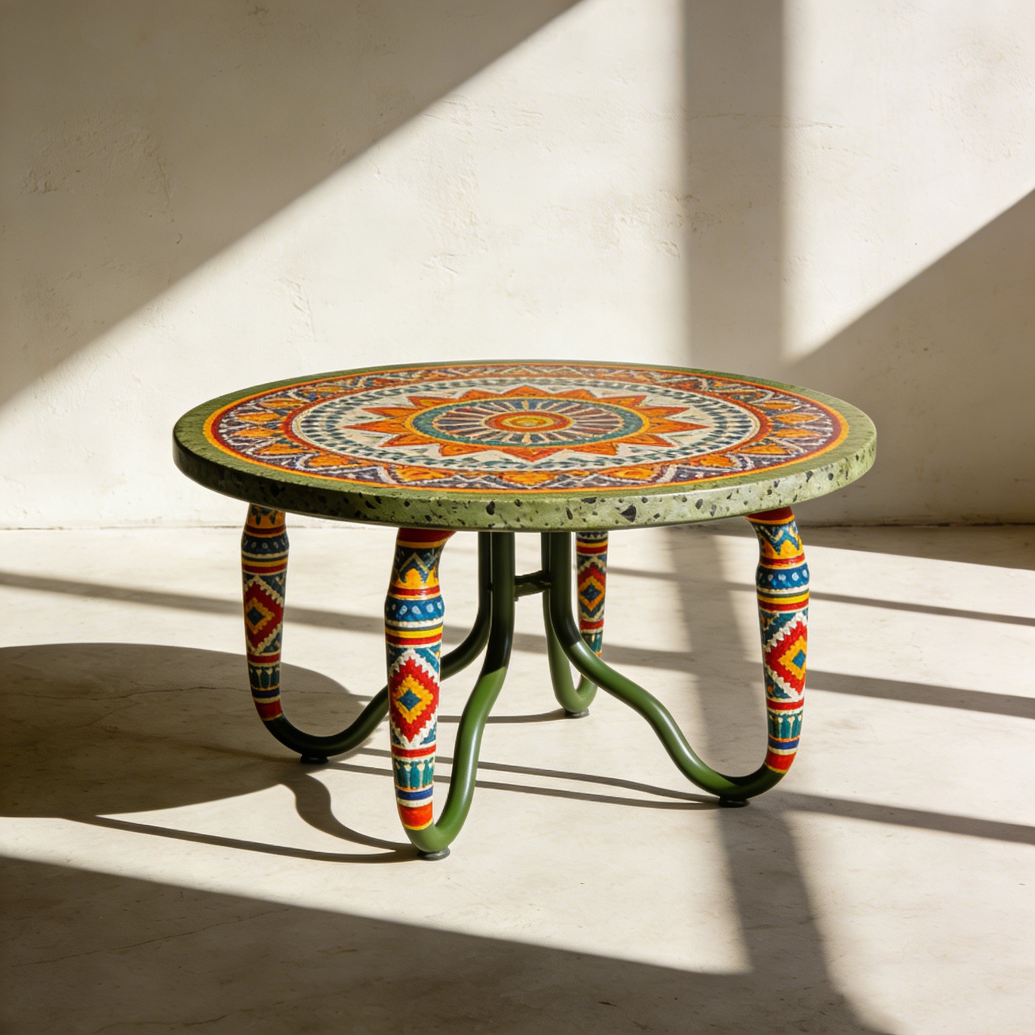 원형 거실 테이블