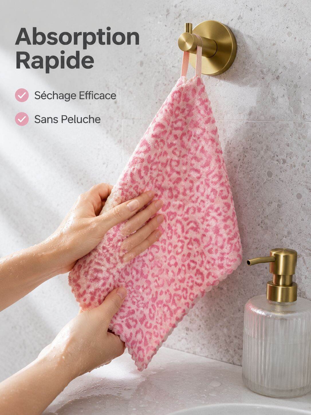 Serviette Absorbante et Sans Peluche pour Essuyer les Mains à la Maison