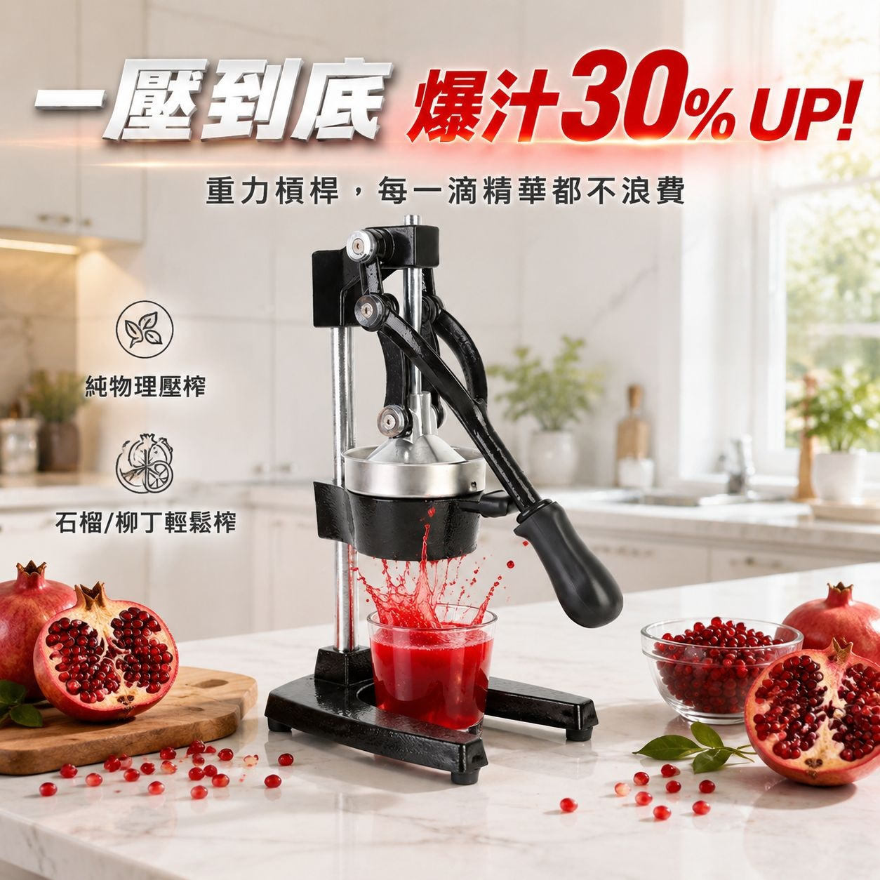 家用不鏽鋼果汁壓榨器