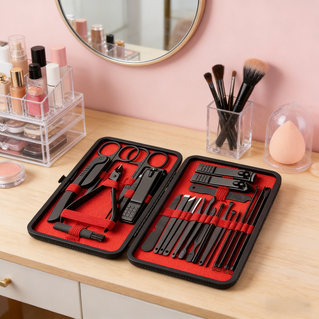 美甲專用不鏽鋼指甲刀套裝24件