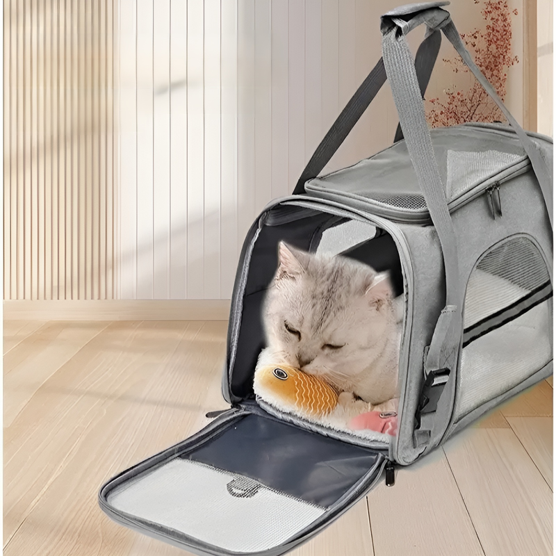 고양이 강아지 공용 접이식 통기성 크로스백