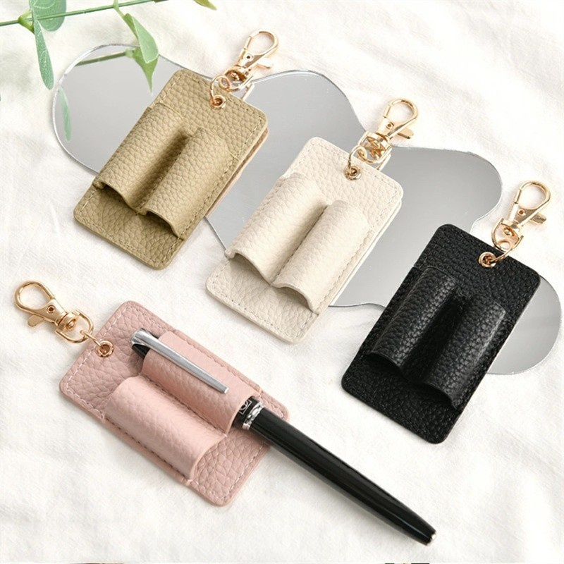 Travel Dual Groove Pen Clip Keychain, Convenient Organizer and Easy Removal