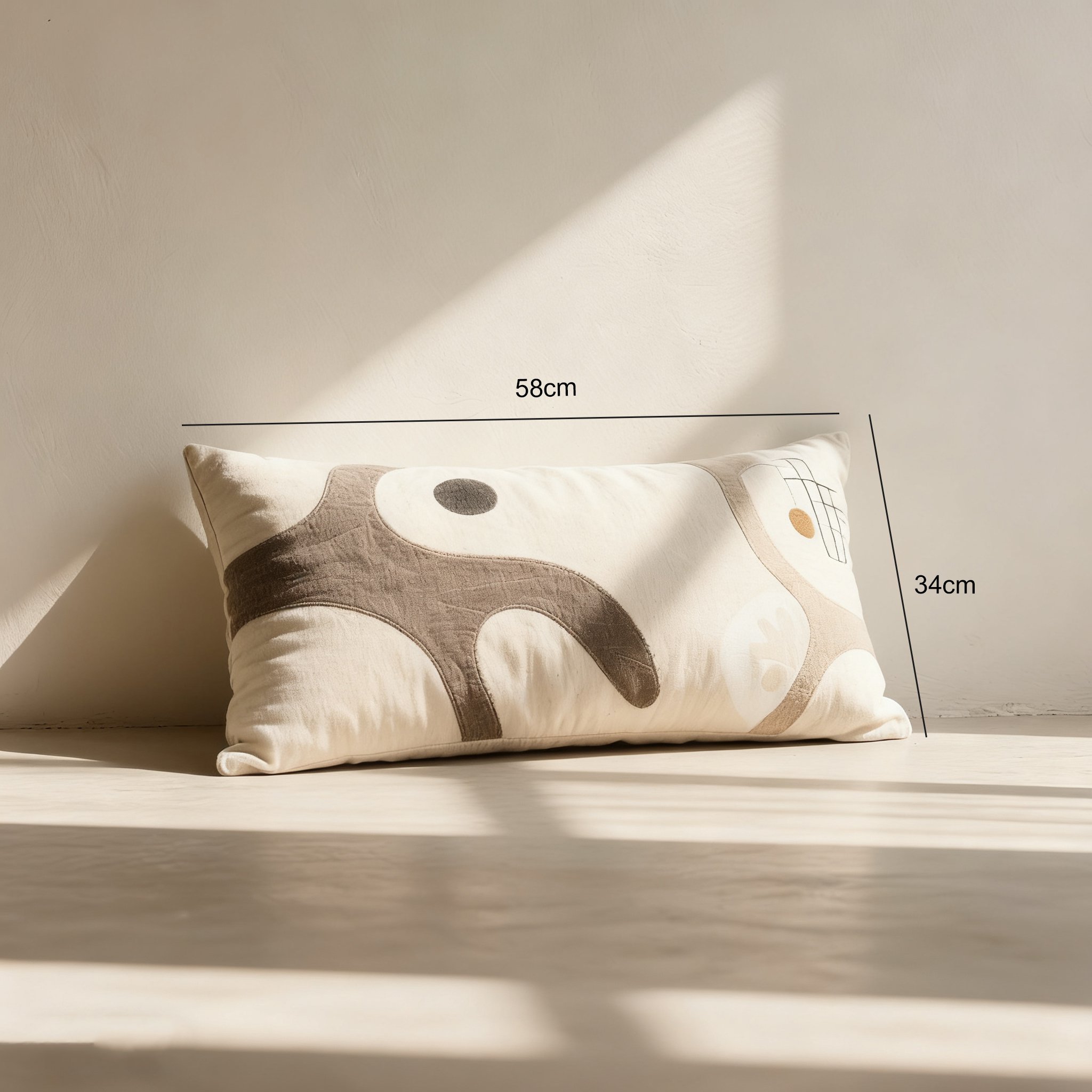 ベッドに並べたふんわり枕4個セット