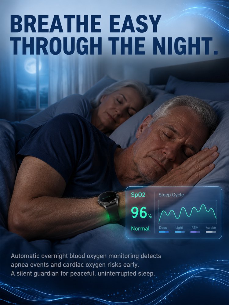 High-precision smart blood glucose monitoring watch