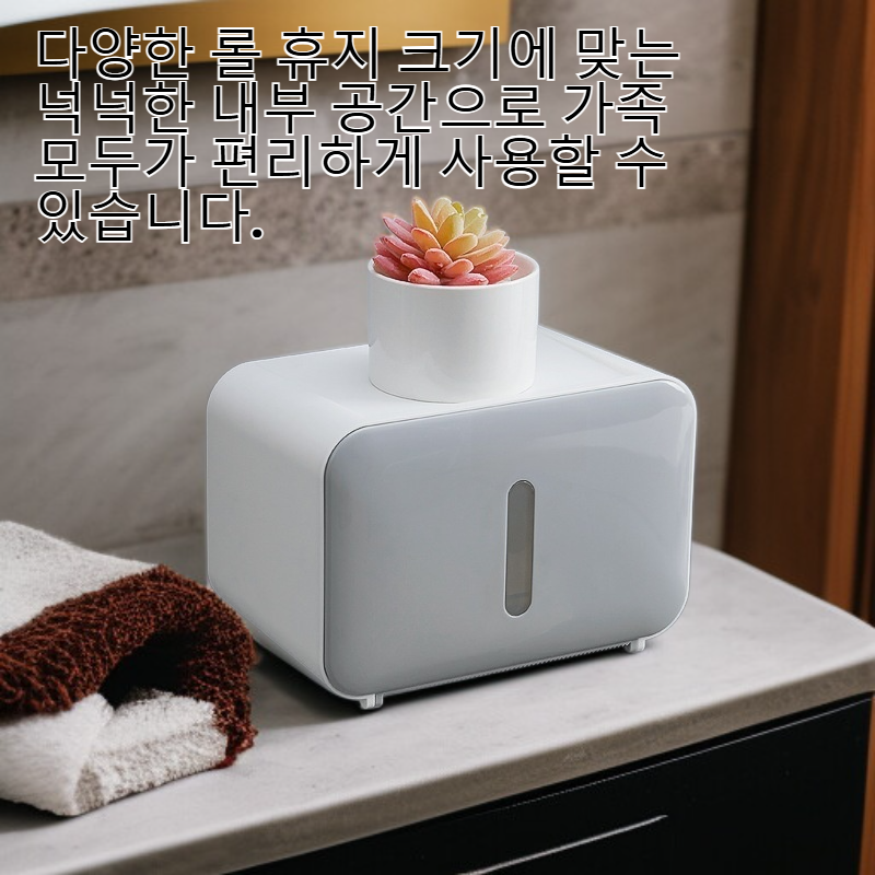 벽걸이형 무타공 방수 화장지 케이스 욕실 휴지함 화장실 선반 롤페이퍼 박스
