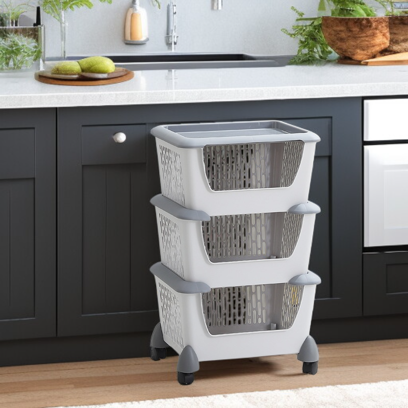 Carro de almacenamiento de 3 niveles Modern House Mega