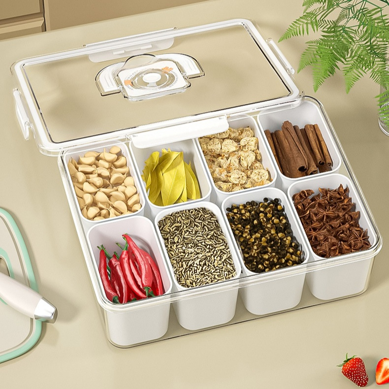 Gemüse-Aufbewahrungsbox mit Fächern für die Küche