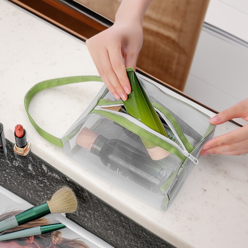 携帯用透明トイレタリーバッグ