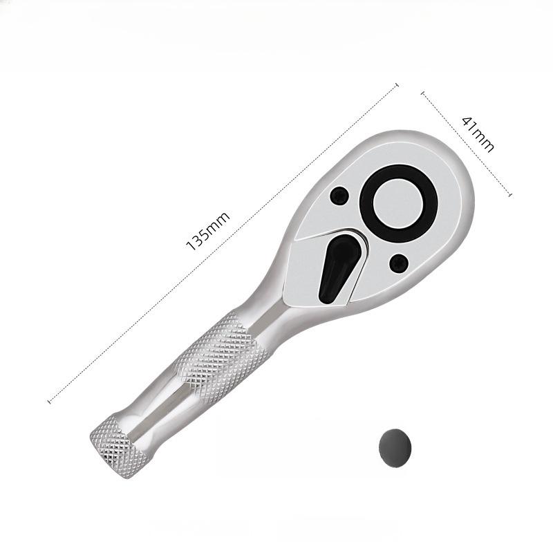 Short-handled ratchet wrench