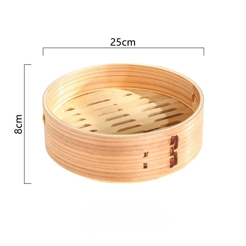 หม้อเซรามิกสองชั้นพร้อมตะกร้านึ่ง