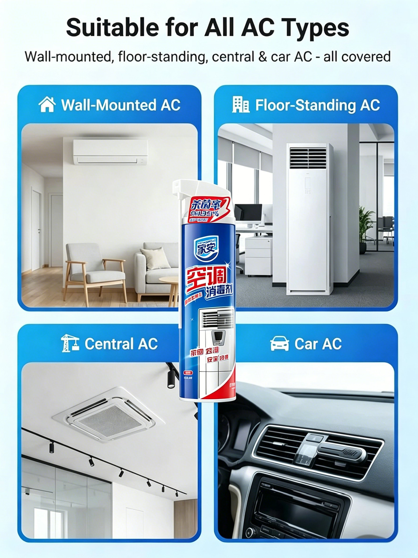 One-Spray Clean Fan & AC Cleaner