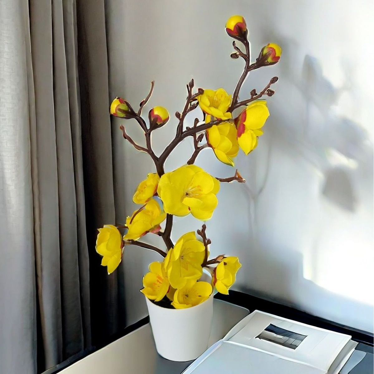 인조 매화 분재 장식