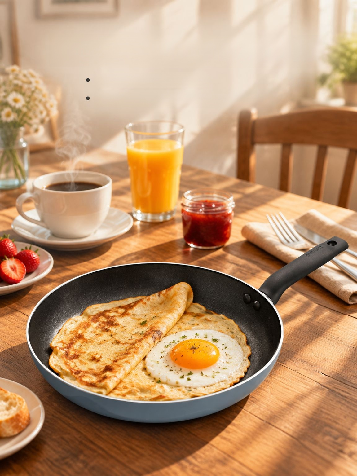 Poêle à pancakes antiadhésive Supor facile à nettoyer