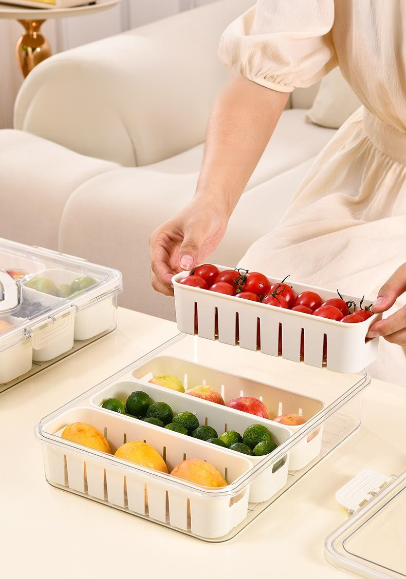 Recipiente multifuncional para especias y alimentos frescos