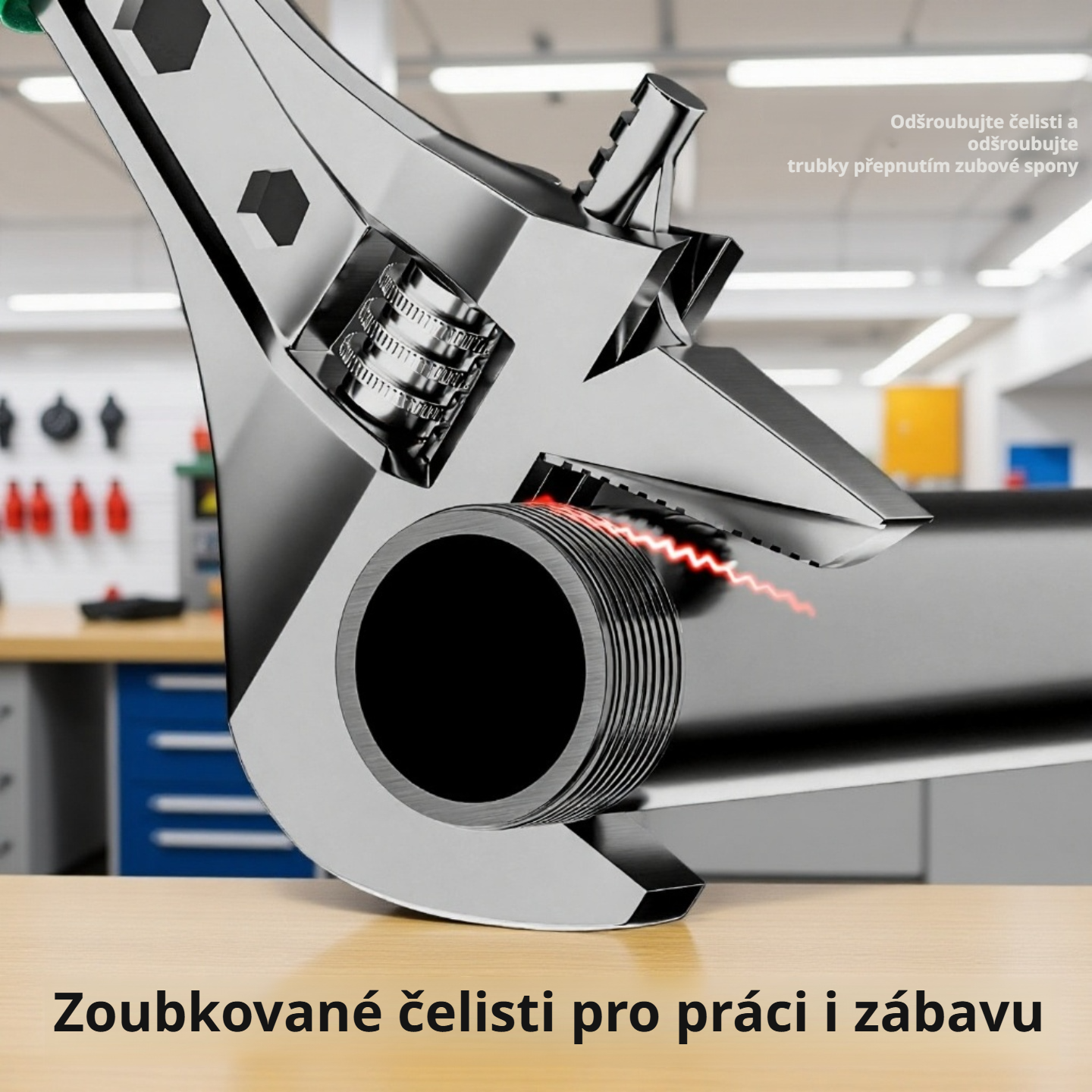 Nastavitelný klíč s velkým otvorem pro domácnost