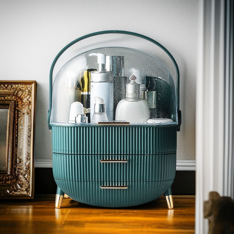 방진 방수 뚜껑이 있는 화장품 수납함