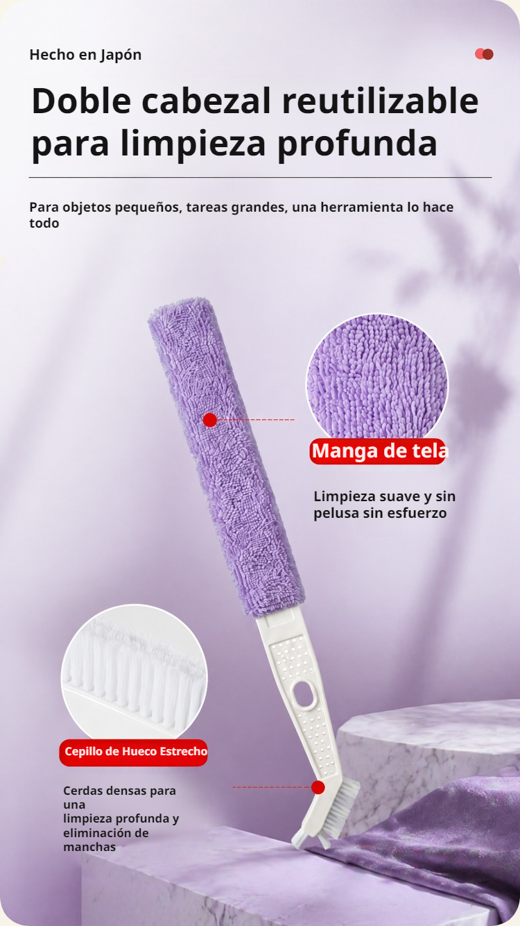 Duster electrostático eliminando polvo de ventanas