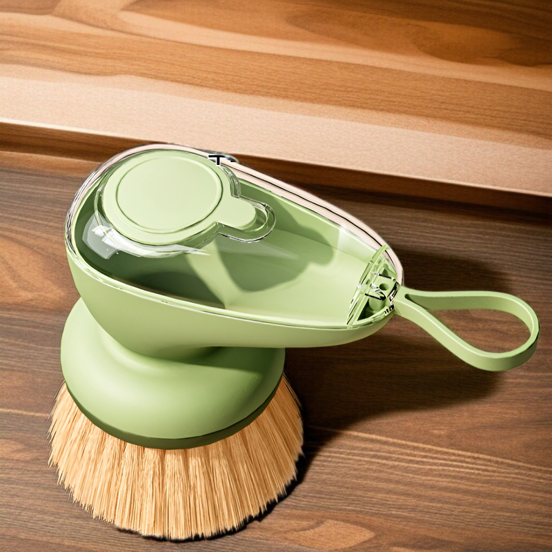 가정용 손상없는 냄비 청소 냄비 브러쉬 자동 수액 압출 수액 세척 냄비 브러쉬 게으름뱅이 주방 필수 자동 수액 브러쉬