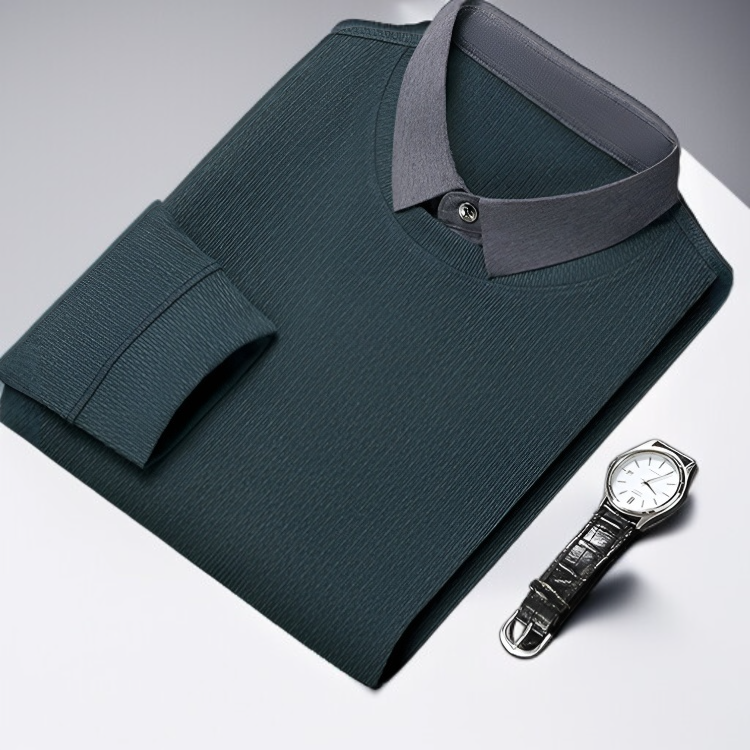 페이크 투피스 디자인 남성 상의 디테일