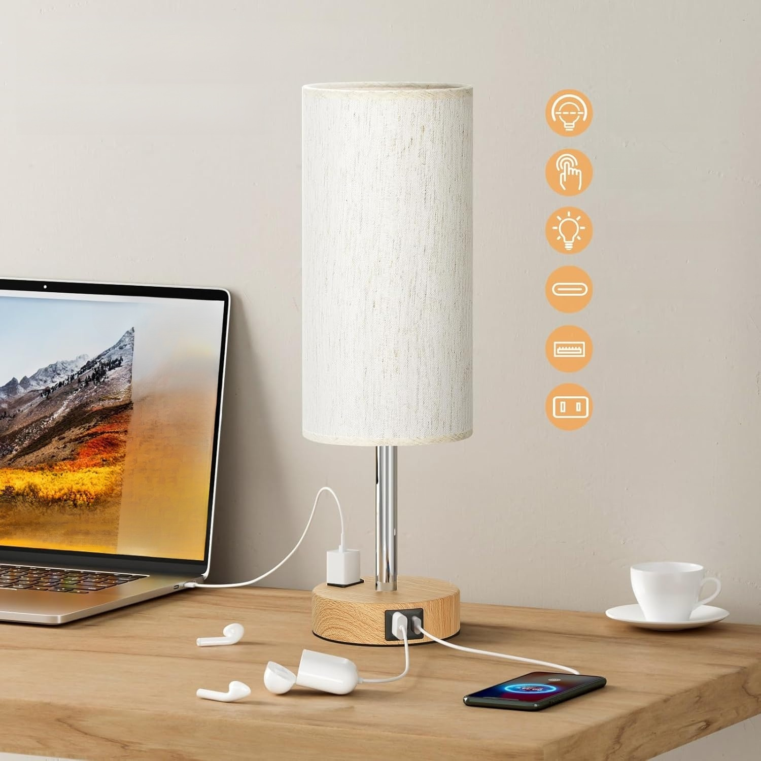 침대 옆 탁자 램프