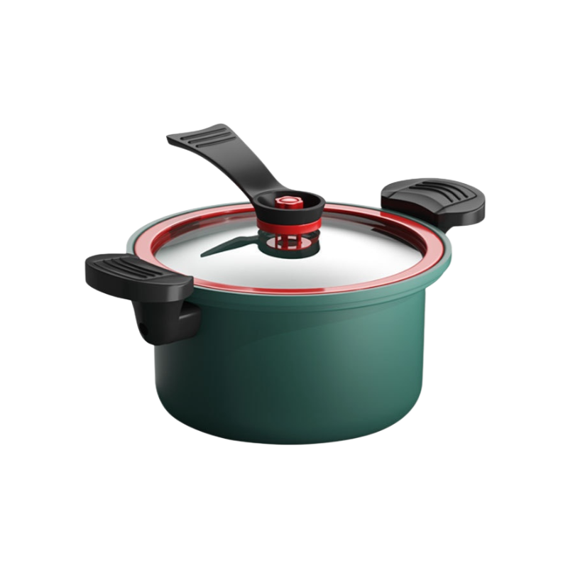 Micro pressure cooker, fast cooking, non stick pressure cooker