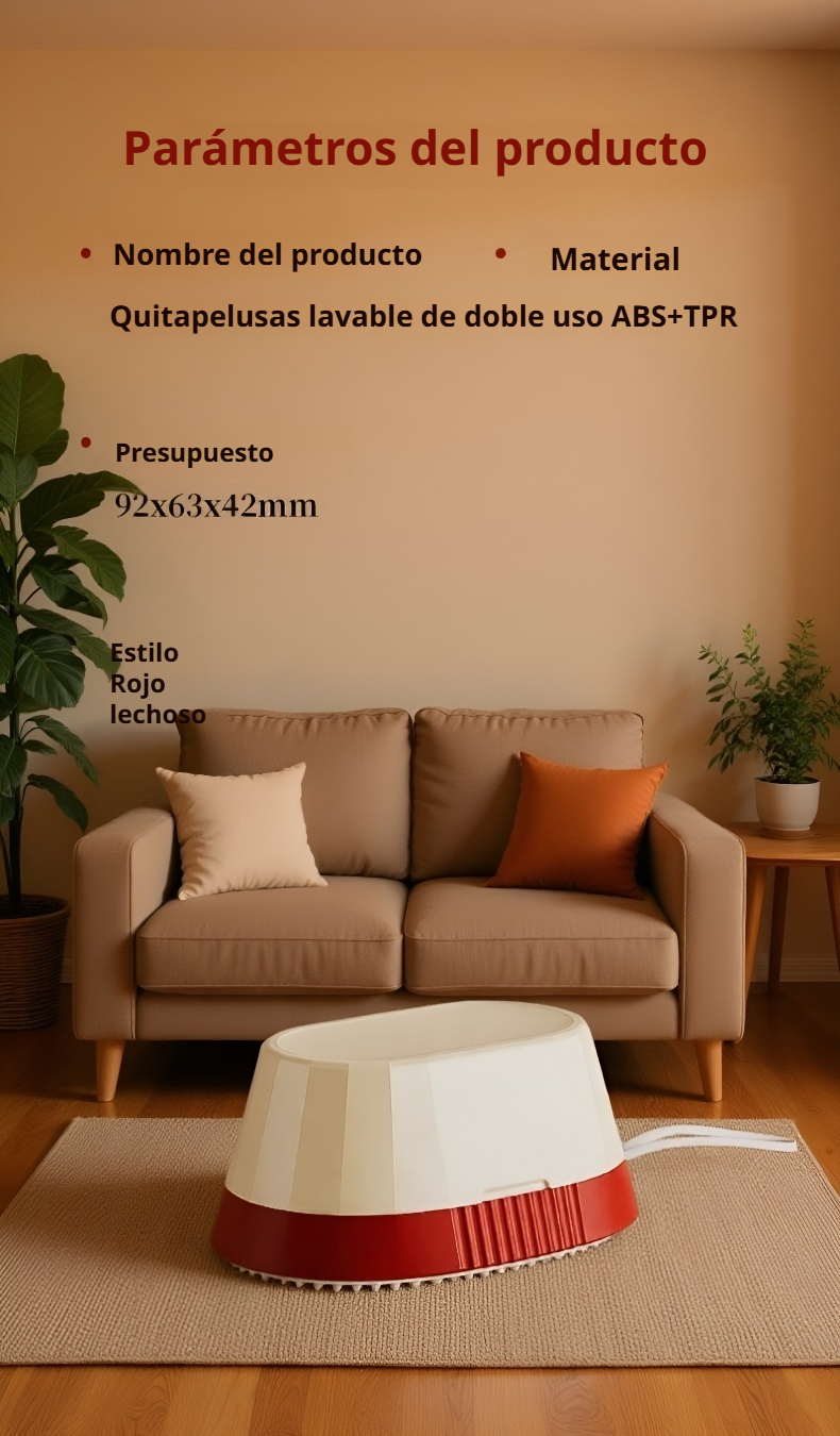 Cepillo adhesivo lavable fácil de limpiar