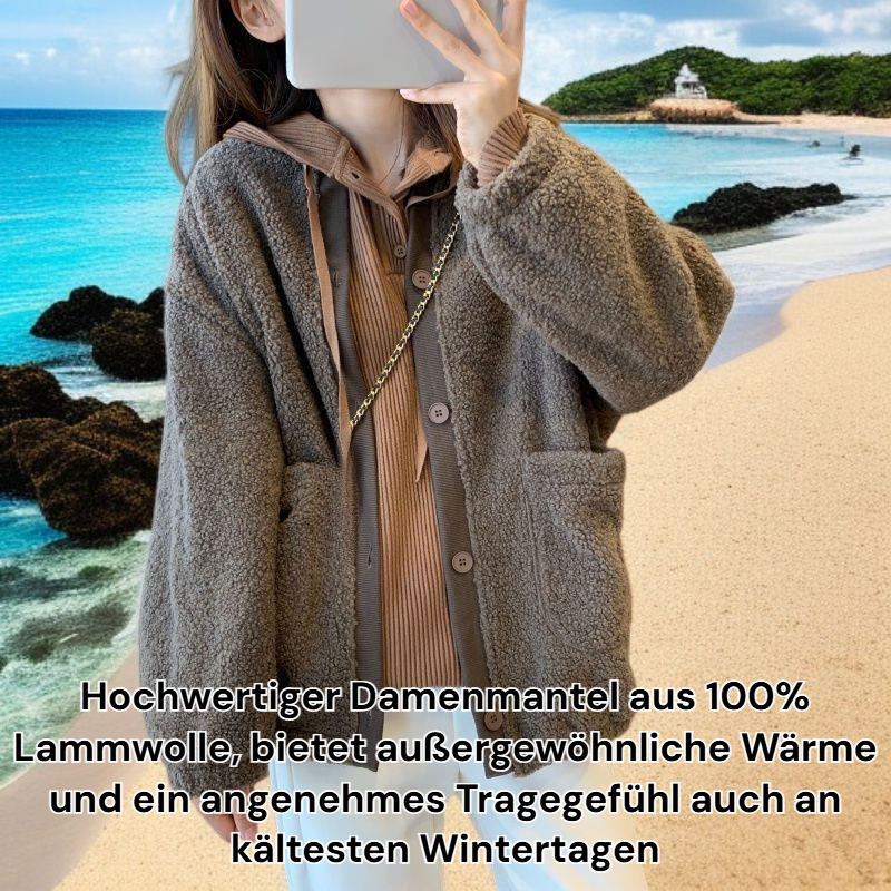 Damenmantel aus Lammwolle