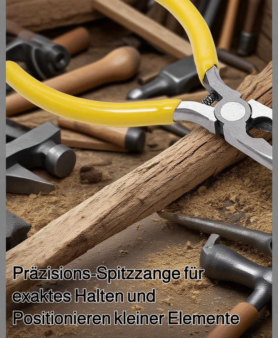 Detailansicht der handgefertigten Rundzange