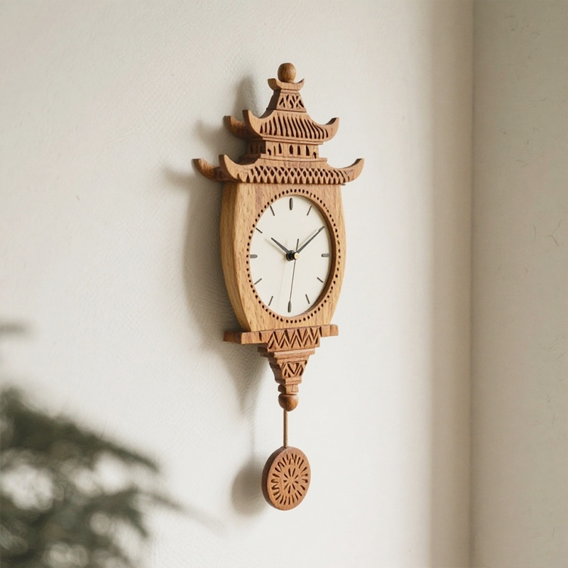 탑 모양 인테리어 벽시계