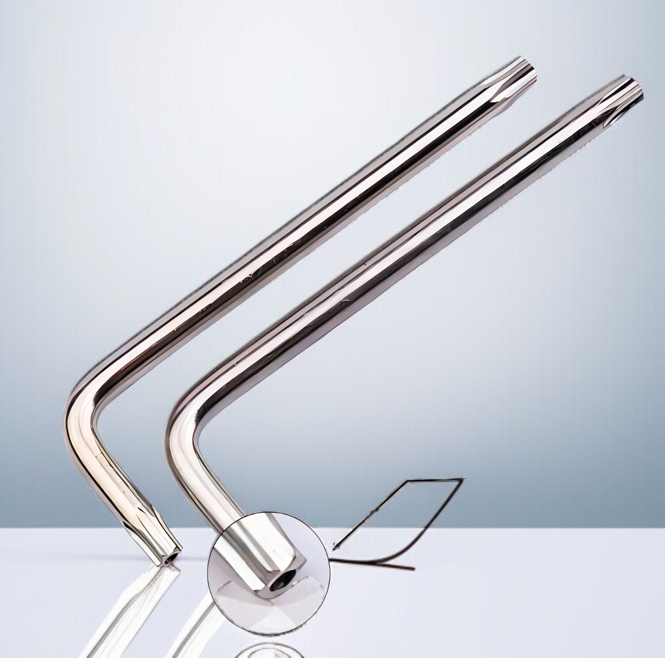 China High Quality Carbon Steel Hex Wrench  Zinc Allen Hex Key of Hardware Tools