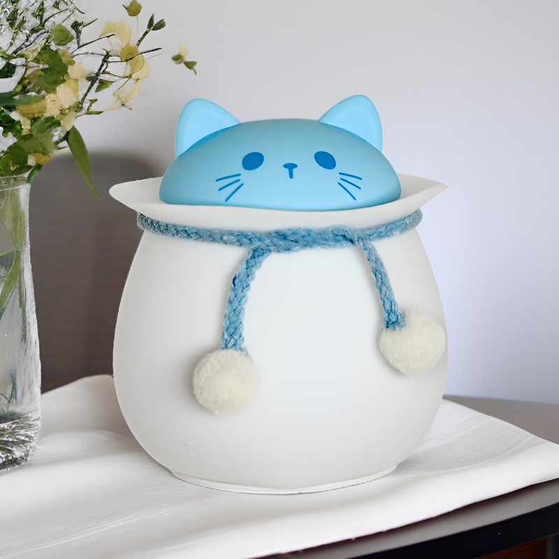 Cute Silicone Voice Control Bedside Ambient Night Light
