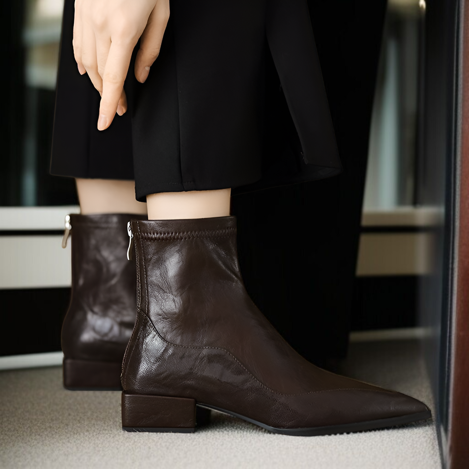 2025年秋冬新作トレンドチェルシーブーツのコーディネート例