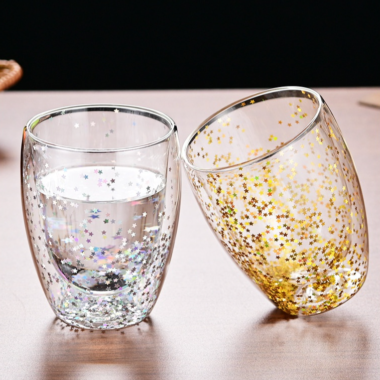 家用高硼硅玻璃雙層隔熱咖啡杯