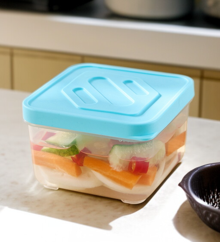 식품급 밀폐캔 뚜껑이 닫힌 도시락 케이스