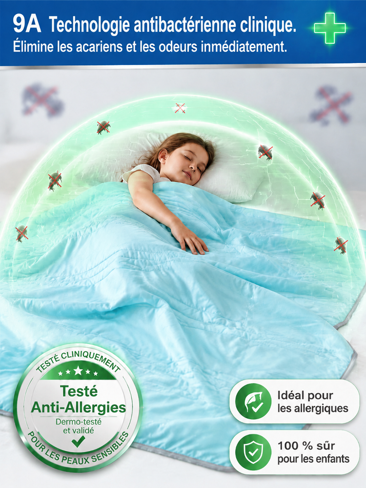 Couette fraîche en fil de menthe, absorbante et respirante pour un sommeil profond