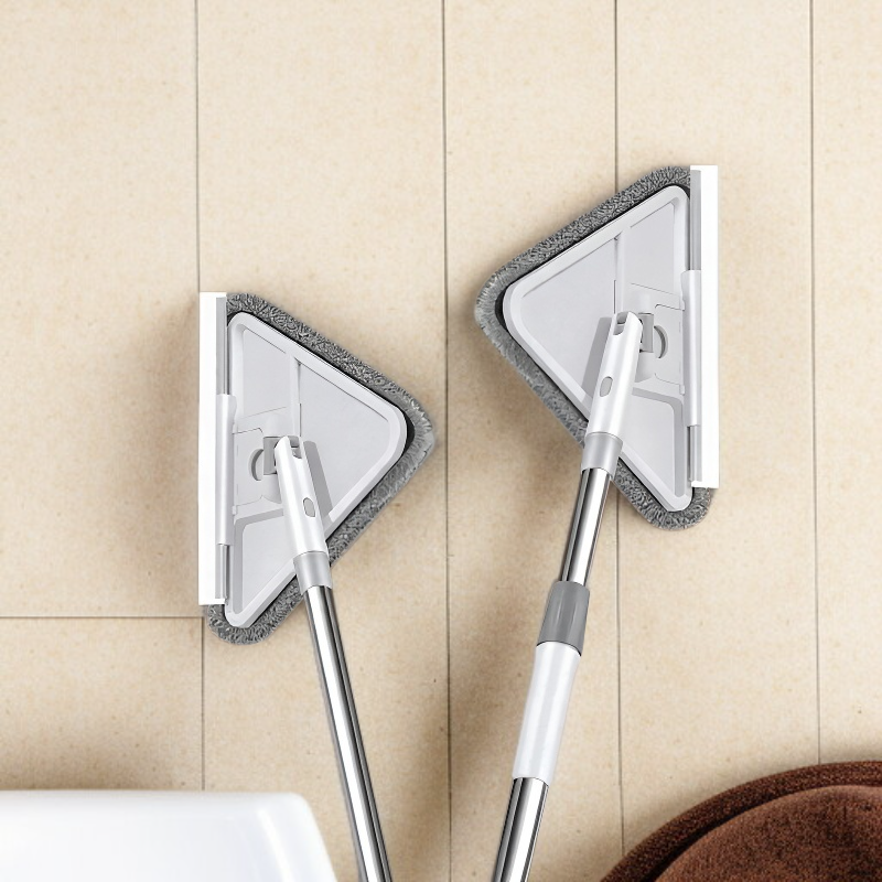 家庭用高層折りたたみ多機能三角モップ 伸縮調節可能なクリーン天井 窓拭きに最適