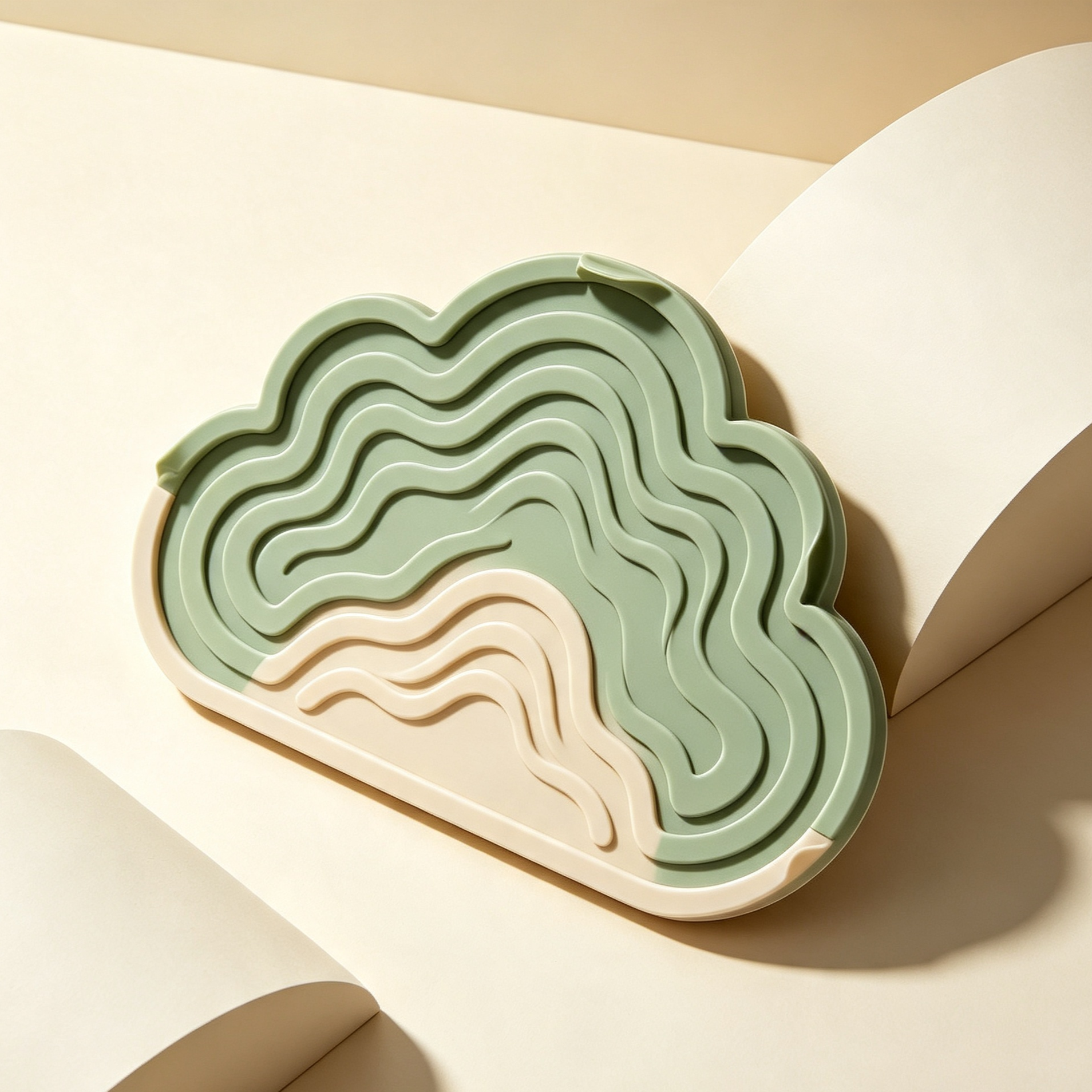 Cloud-shaped silicone heat-insulating coasters  (8 pieces)