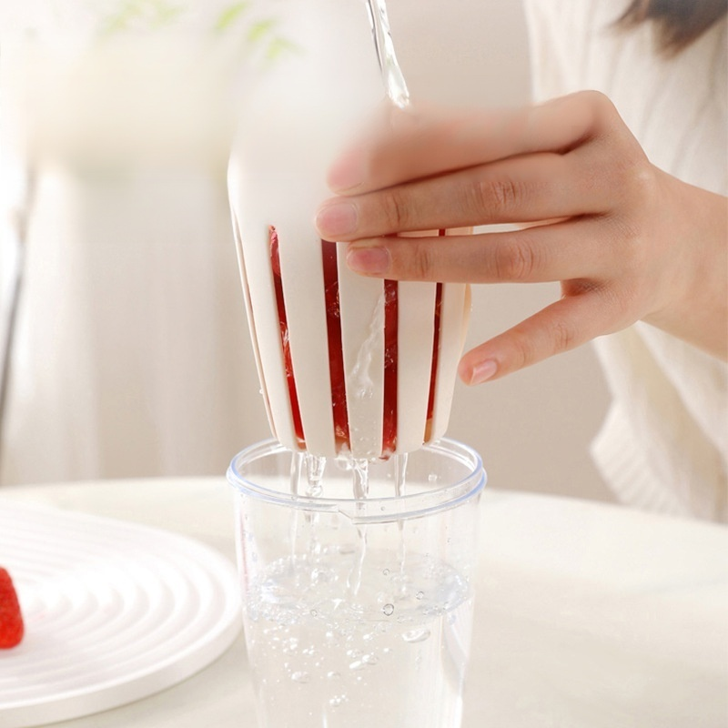 帶叉可瀝水便攜水果杯/沙拉杯/食品級水果杯