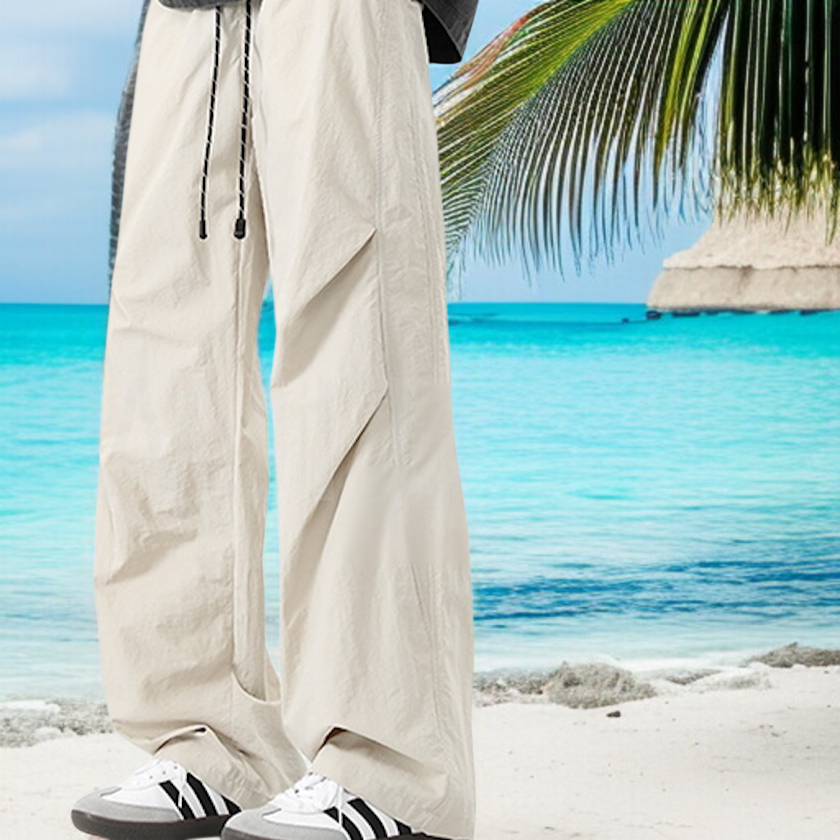 남자 아메리칸 카고 팬츠 긴바지 와이드 일자 우산 팬츠 캐주얼 와이드 팬츠 카고 팬츠