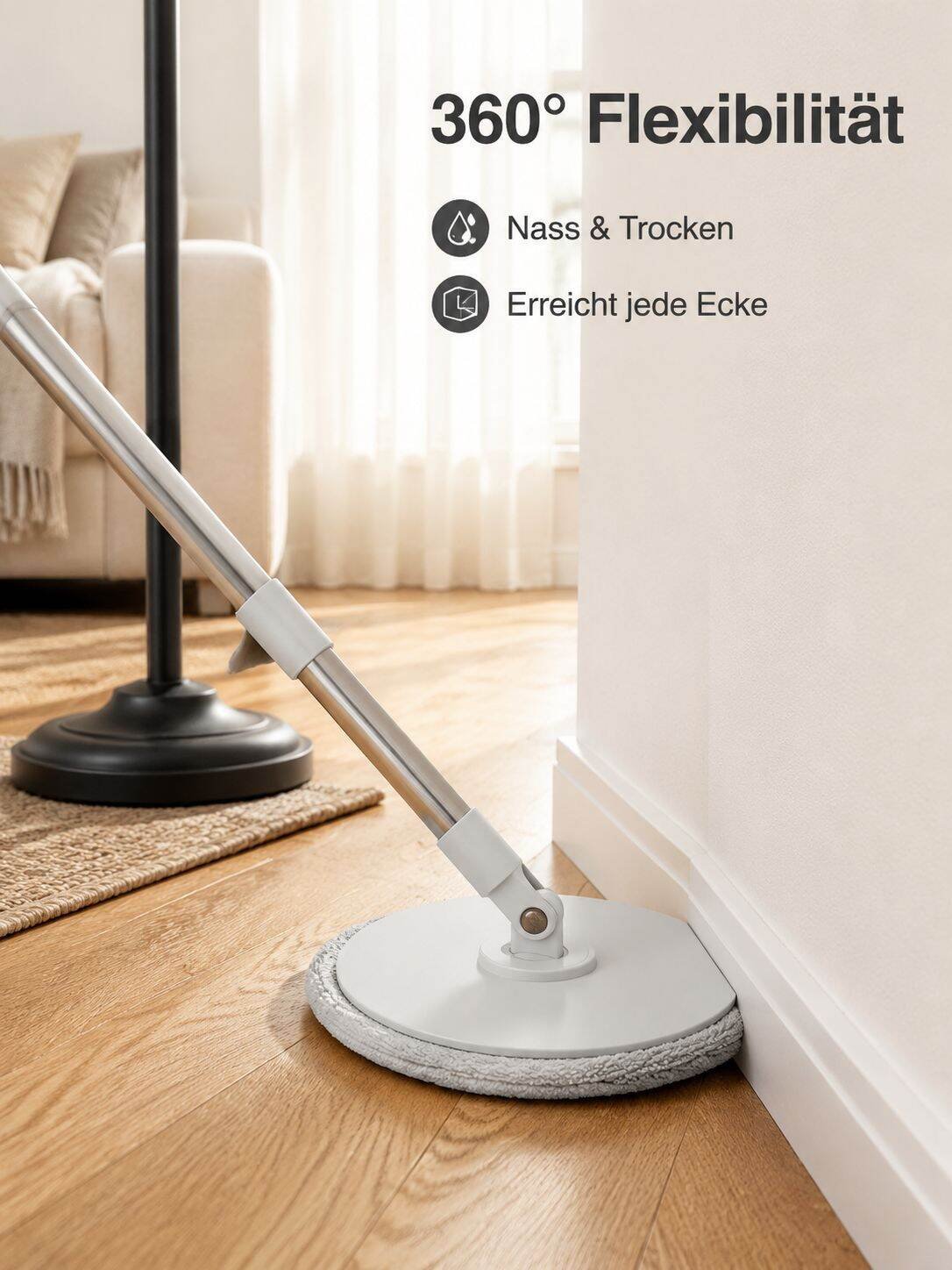 Lazy household suction level plate with bucket mop clean sewage separation hands-free mop wet and dr