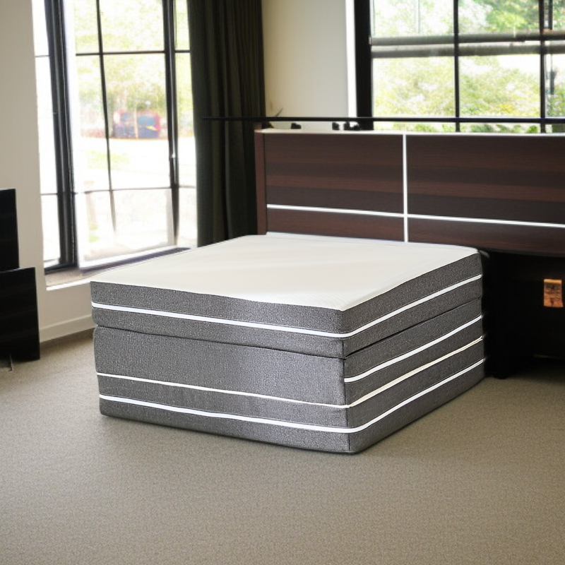 三つ折りマットレス、メモリーフォーム折りたたみマットレス、フロア折りたたみベッドクッション、圧縮マットレス