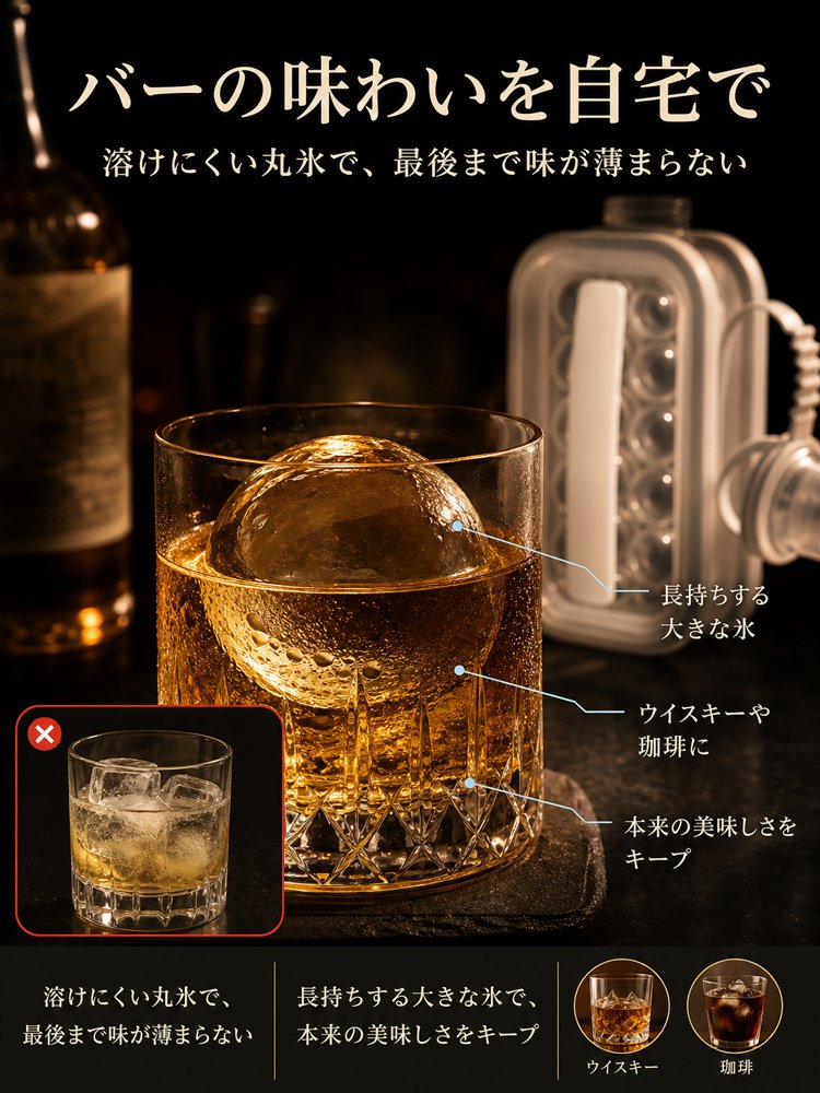 【いつでも簡単に氷作り】2WAY折りたたみ式氷作りボトル