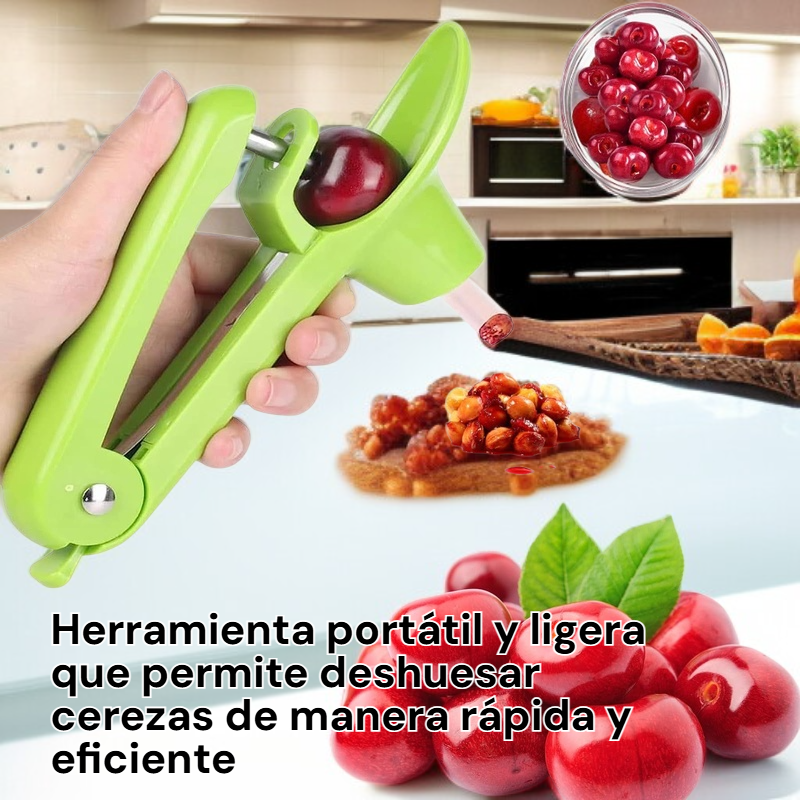 Deshuesador de cerezas portátil, herramienta de cocina multifuncional