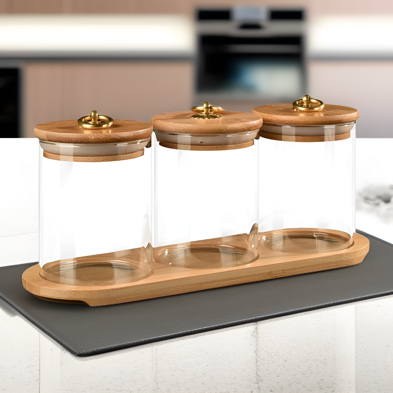 botellas de vidrio para condimentos