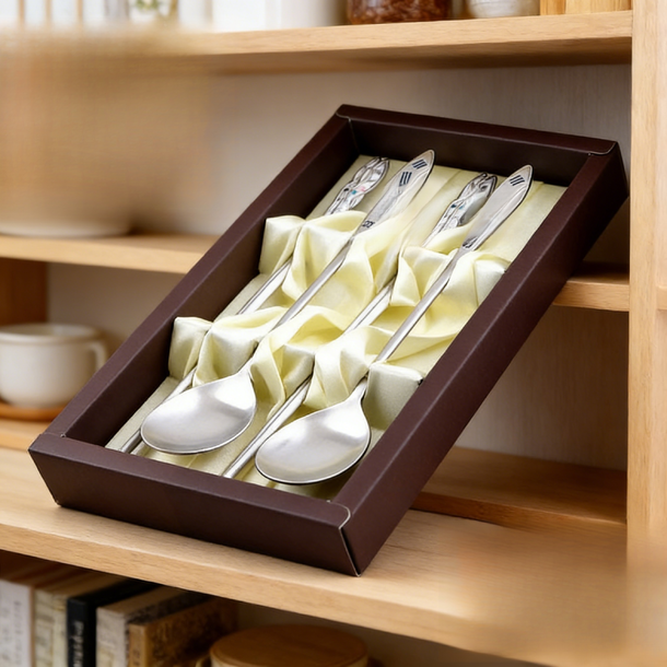 ชุดของขวัญช้อนส้อมลายธงชาติเกาหลี