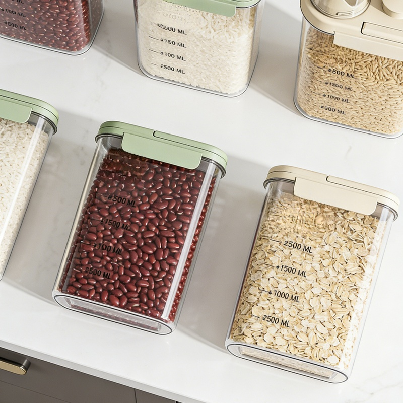 Food-Grade Transparent Airtight Storage Tank Kitchen Fresh-Keeping Box